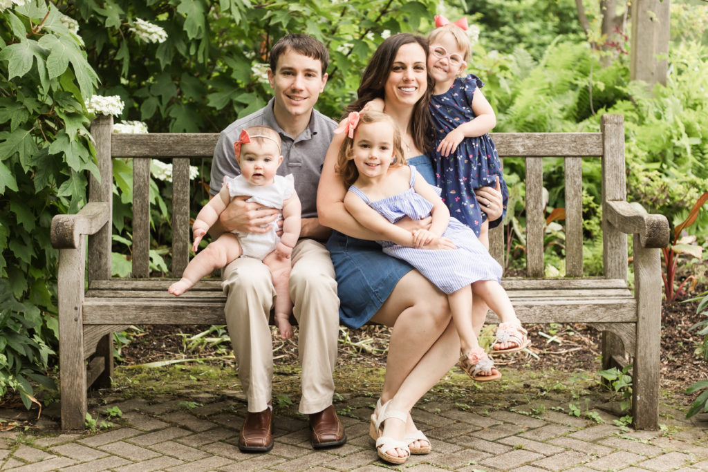 Family photo in Ault Park, Cincinnati
